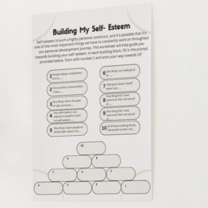 🌟Building My Self-Esteem Worksheet - Digital Download